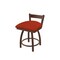 Holland Bar Stool Co 18" Low Back Swivel Vanity Stool, Bronze Finish, Graph Poppy Seat 82118BZ021 - alternate 1